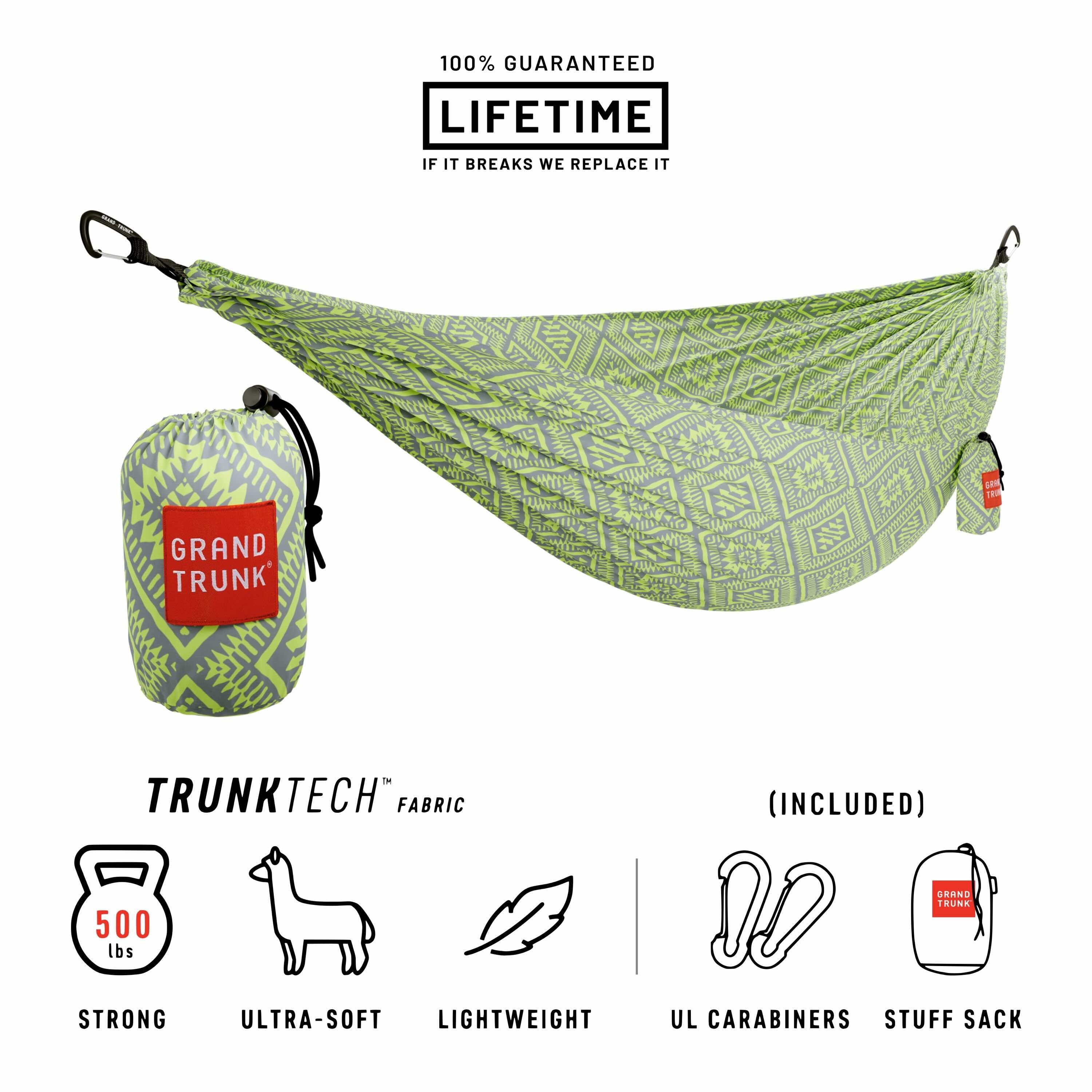 Grand Trunk TrunkTech Double Hammock (green mamba)