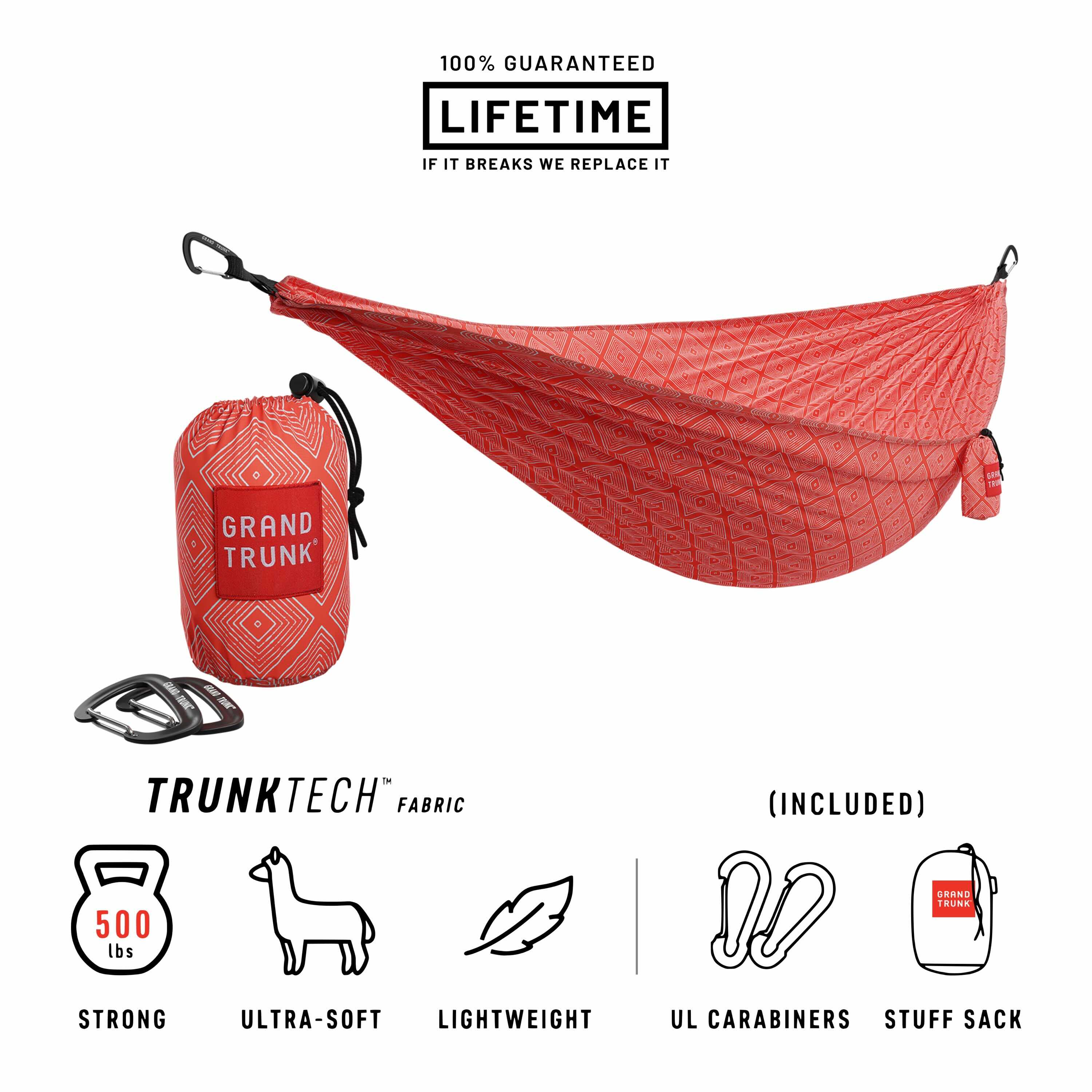 Grand Trunk TrunkTech Double Hammock (red diamond)
