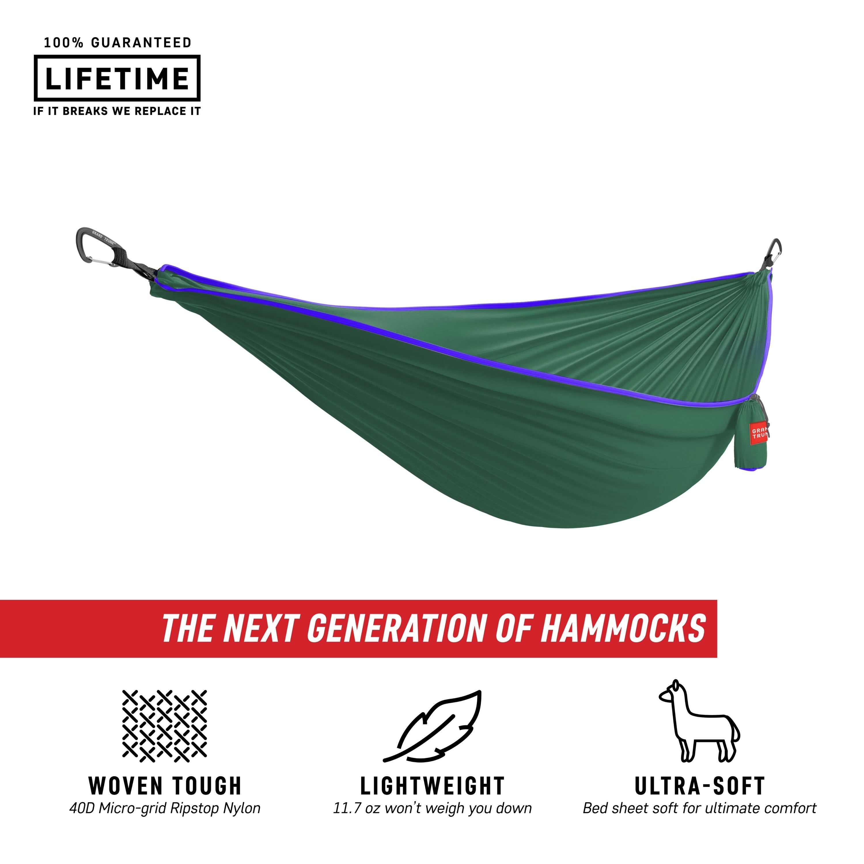 Grand Trunk TrunkTech Double Hammock (green)