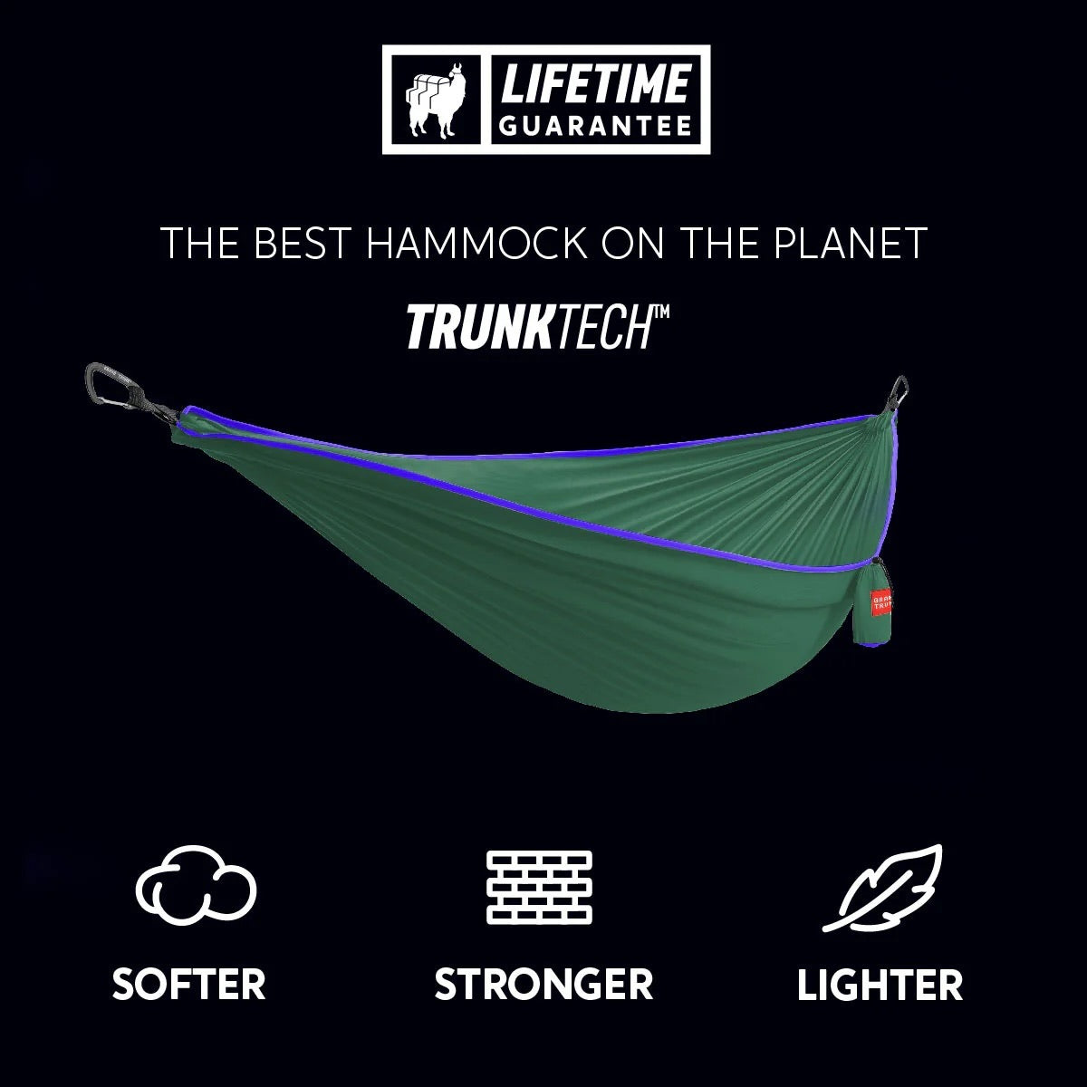 Grand Trunk TrunkTech Double Hammock (green)