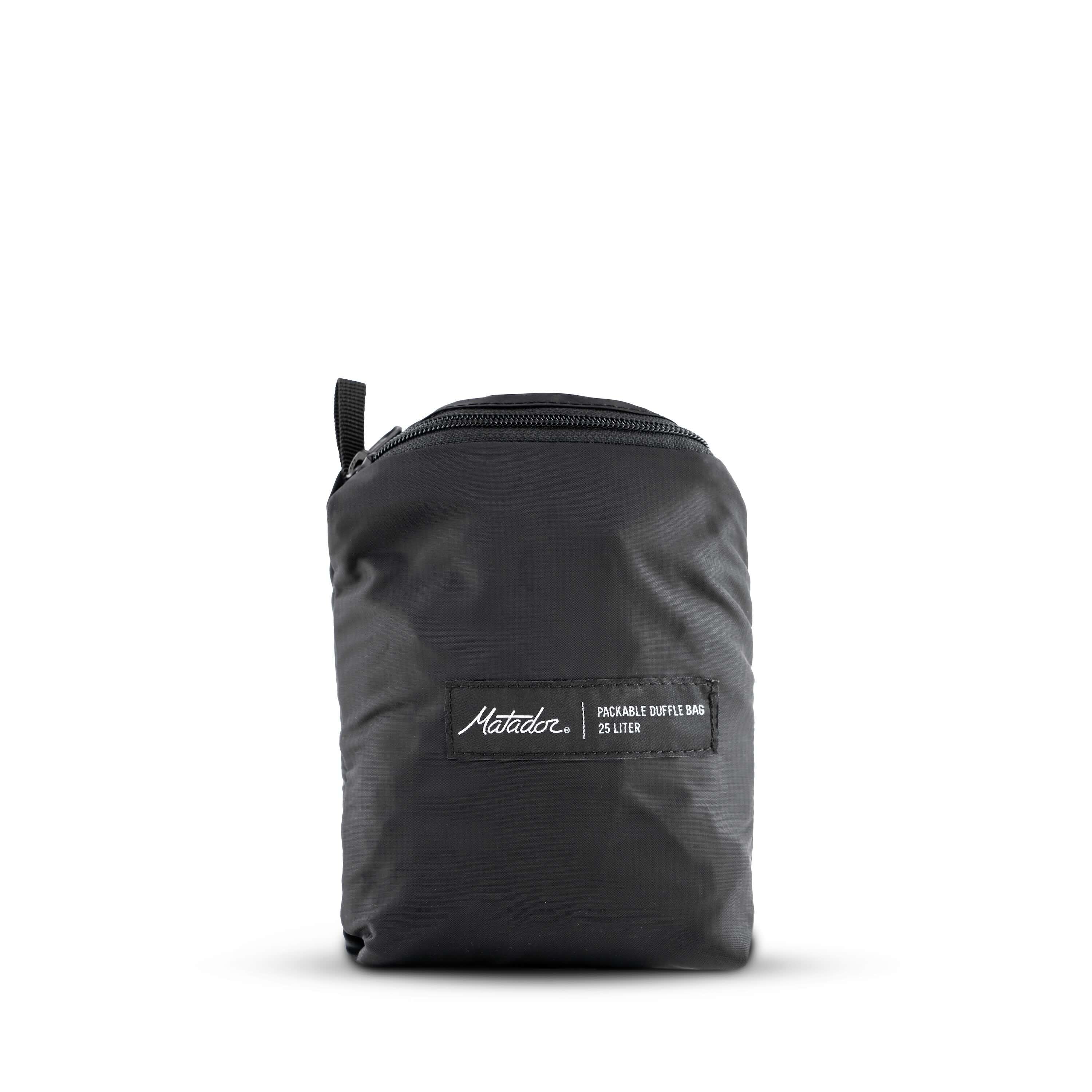 Matador ReFraction Packable Duffle Bag (black) Ultraleichter, faltbarer Weekender (25 Liter) von Matador