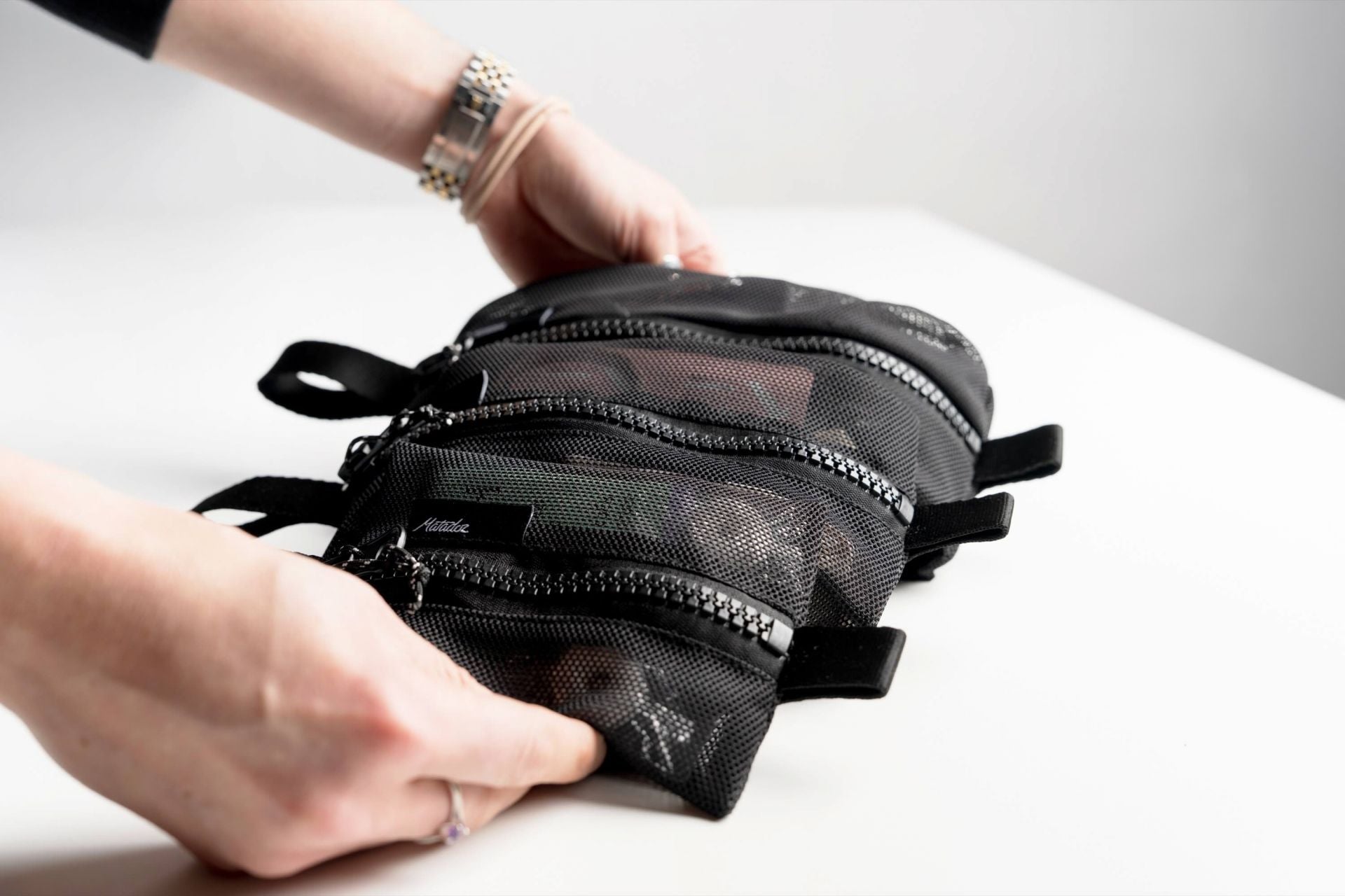 Matador Mesh Organizer Bag Set (3-pack)Durchsichtiger Tascheneinsatz aus 3 separaten Einzeltaschen von Matador