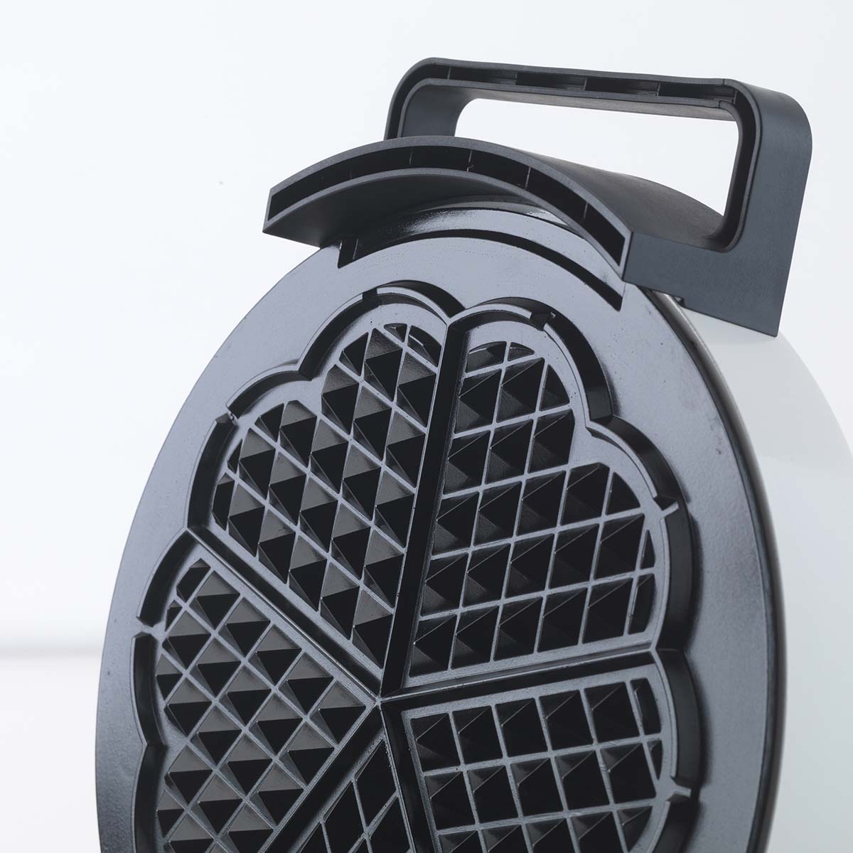 Waffeleisen in Herzform Weiß