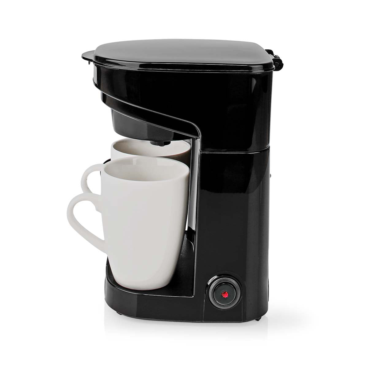 Kompakte Kaffeemaschine | 2 Porzellantassen | 0,25 l | 450 W | Automatische Abschaltung | Schwarz