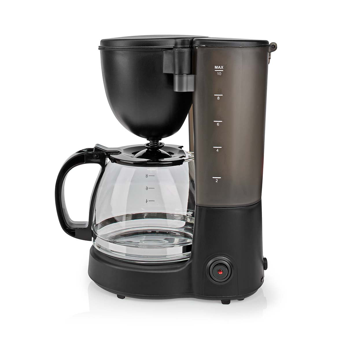 Kaffeemaschine | 1,25 l | 750 W | 10 Tassen | Warmhaltefunktion | Automatische Abschaltung | Schwarz