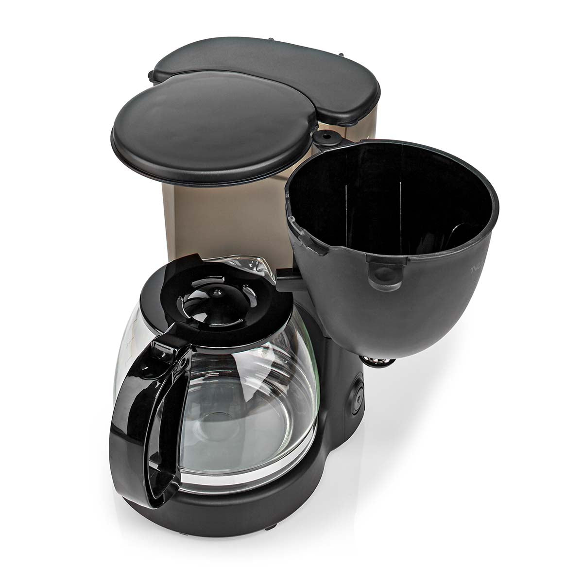 Kaffeemaschine | 1,25 l | 750 W | 10 Tassen | Warmhaltefunktion | Automatische Abschaltung | Schwarz