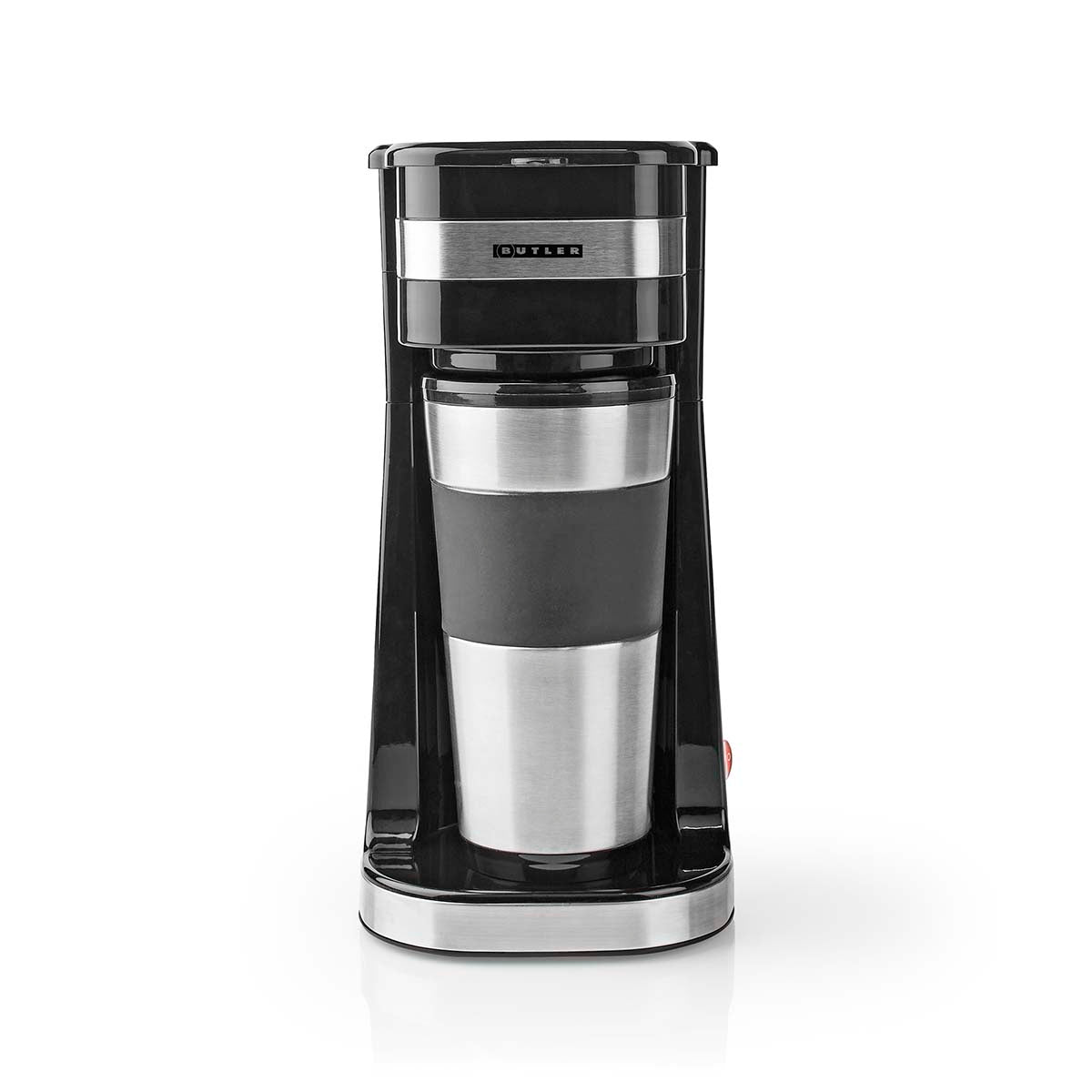 Einzelportions-Kaffeemaschine | 0,4 l | 750 W | Isolierter Reisebecher | Automatische Abschaltung | Schwarz