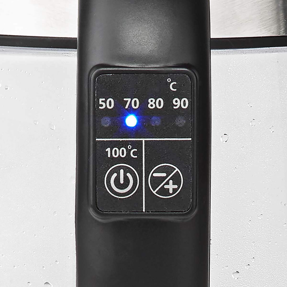 Digitaler Wasserkocher | 1,7 l | 2200 W | Glas | 50/70/80/90/100 °C Voreinstellungen | 360° Pirouettenboden | Verdecktes Heizelement | Strix® Regler | Warmhaltefunktion | Trockengehschutz