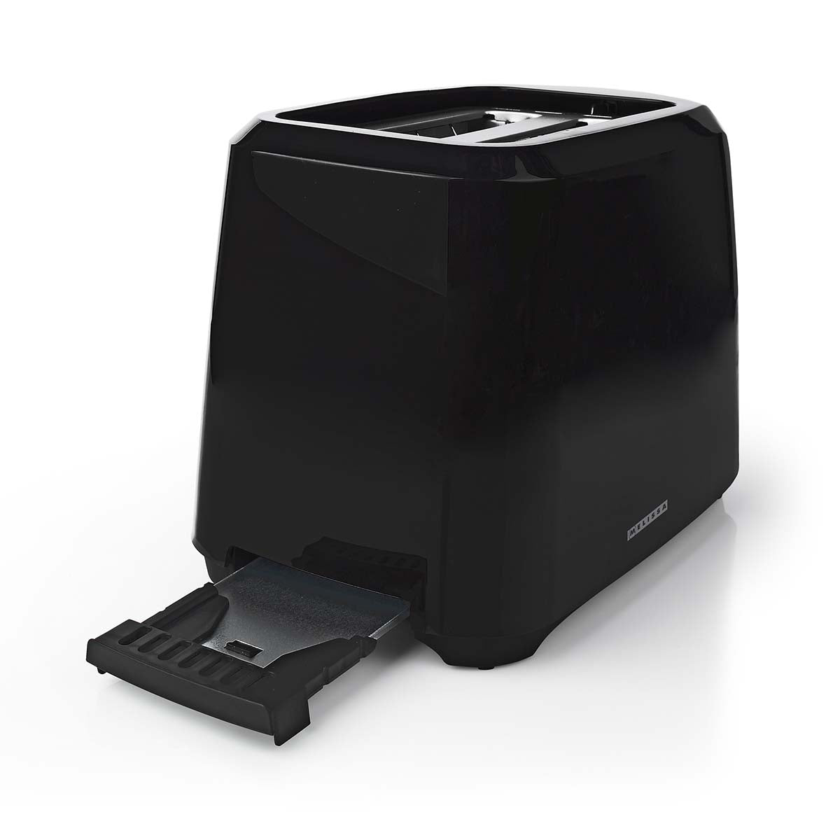 Toaster | 2 Schlitze | 700 W | 6 Bräunungsstufen | Herausnehmbares Krümelfach | Abbruchfunktion | Schwarz