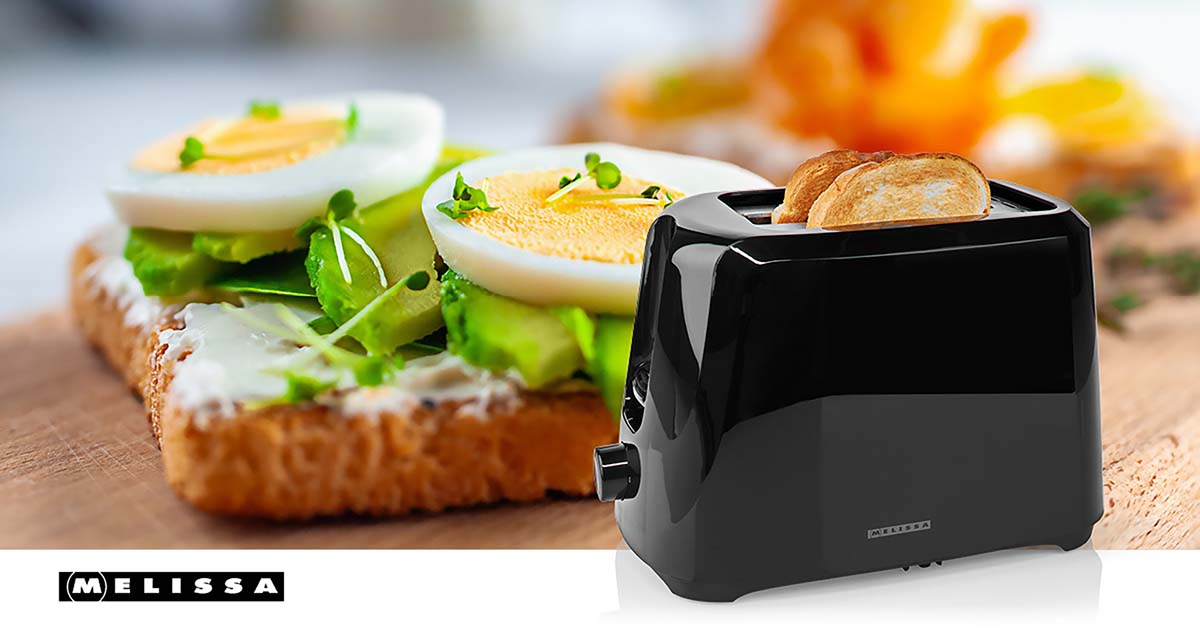 Toaster | 2 Schlitze | 700 W | 6 Bräunungsstufen | Herausnehmbares Krümelfach | Abbruchfunktion | Schwarz