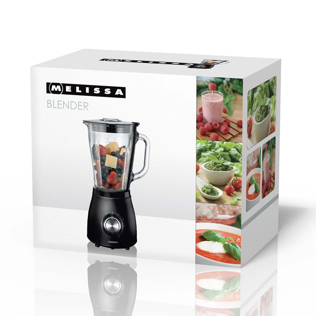 Mixer 1,5L Glaskrug Spray 500W Matt Schwarz