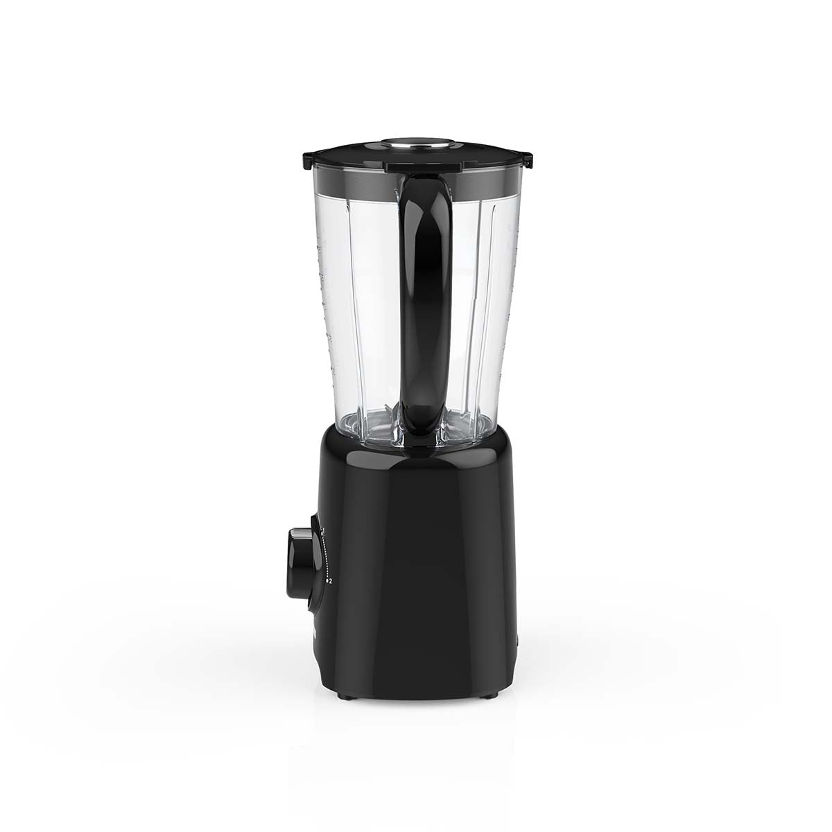 Standmixer | 800 W | 2 Geschwindigkeiten + Pulse | 4 Edelstahlklingen | Kunststoffkrug | Schwarz