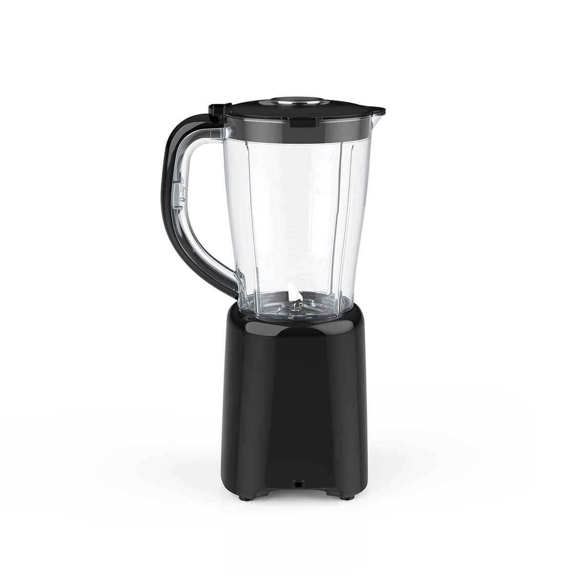 Standmixer | 800 W | 2 Geschwindigkeiten + Pulse | 4 Edelstahlklingen | Kunststoffkrug | Schwarz