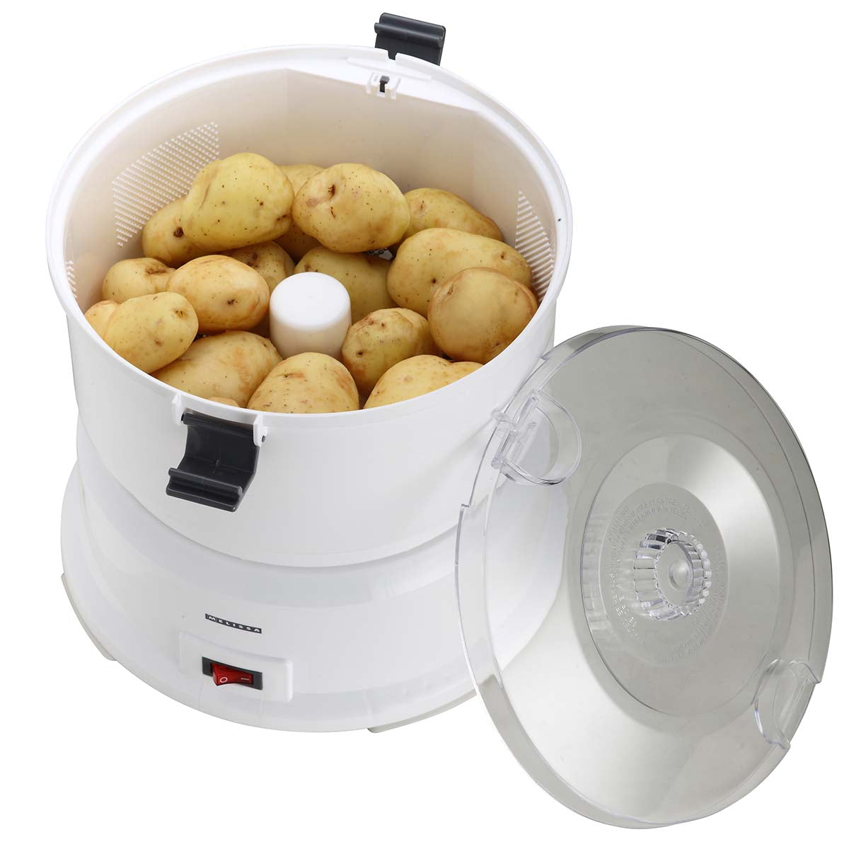 Kartoffelschäler mit Salatschleuder 85W Weiß