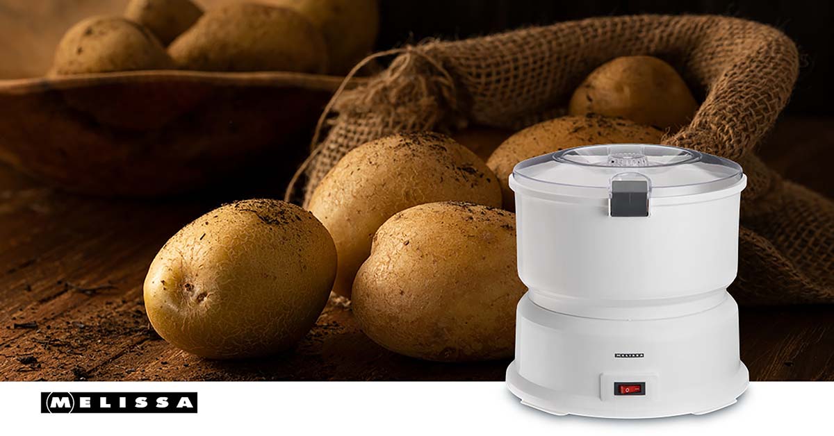 Kartoffelschäler mit Salatschleuder 85W Weiß
