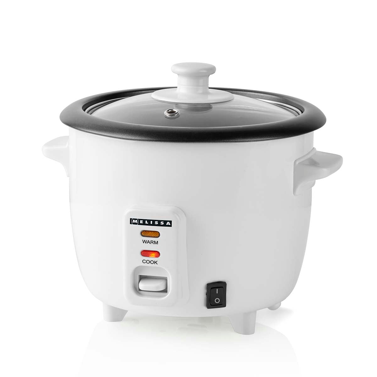 Reiskocher | 0,6 l | 300 W | Antihaftbeschichtung | Abnehmbare Schüssel | Dampfgareinsatz | Warmhaltefunktion | Automatische Abschaltung | Weiß