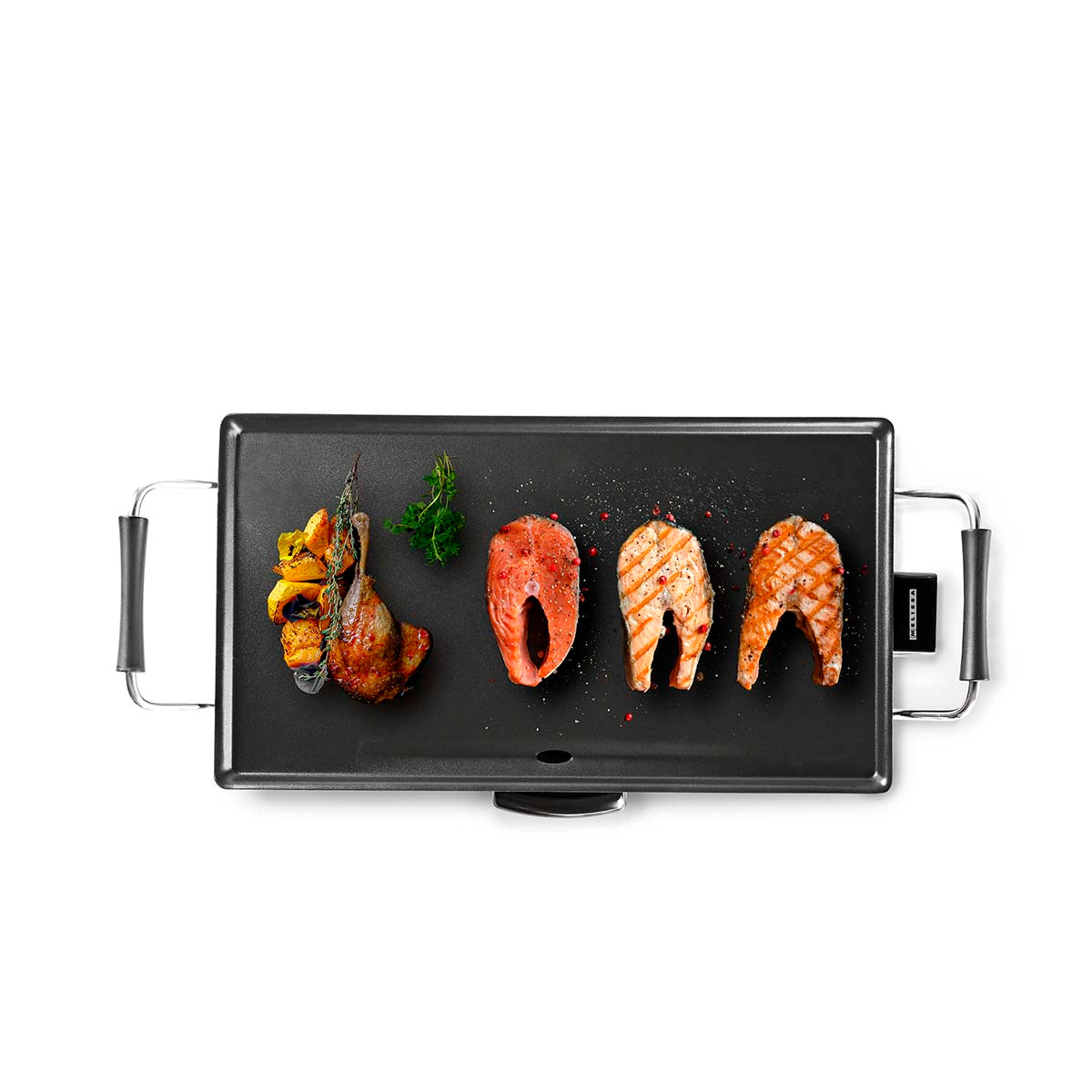 Teppanyaki Tischgrill | Backfläche ( L x B ): 47,5 x 26,5 cm | Anzahl der Heizstufen: 5