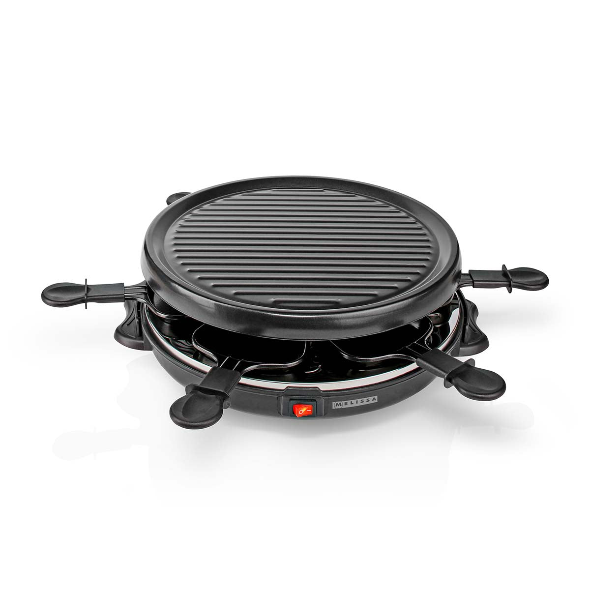 Raclette / Gourmet Set | 6 Personen | 800 W | Ø 29 cm | Antihaftbeschichtung