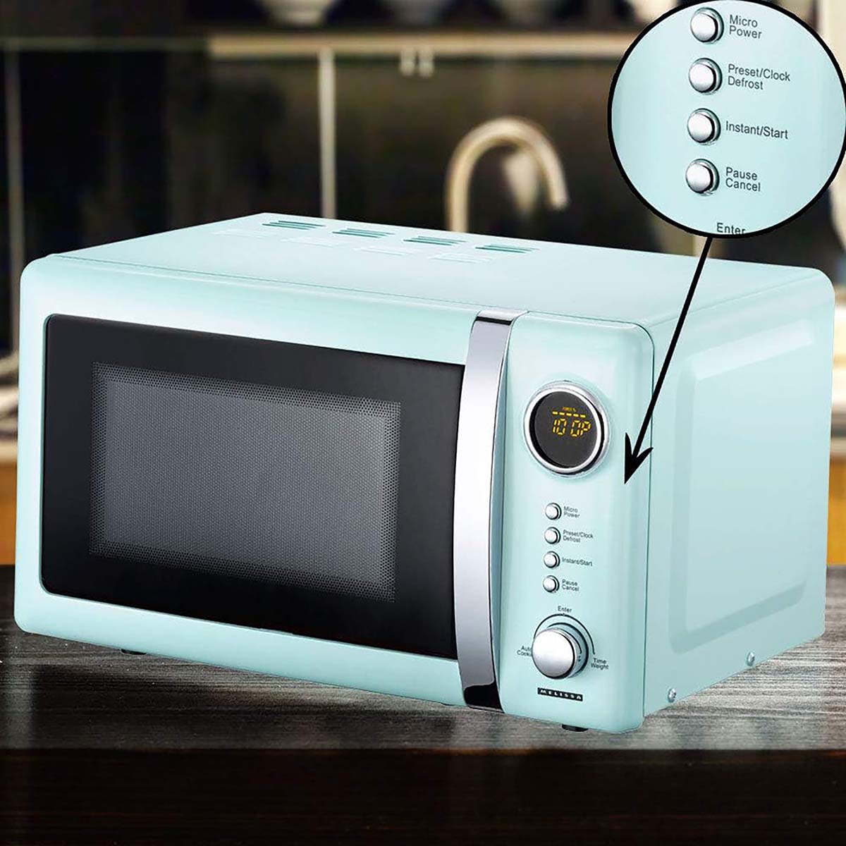 Mikrowelle elektronisch 20L 700W Baby Blau
