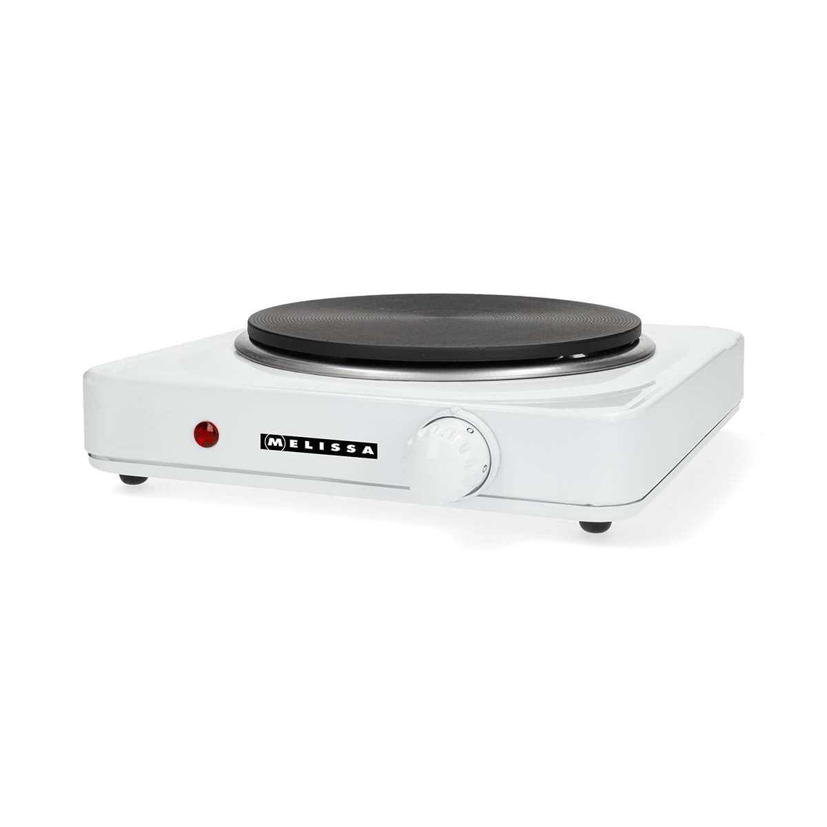 Elektrische Heizplatte | 1500 W | Ø 18,5 cm | 6 Heizstufen | Rutschfeste Füße | Weiß