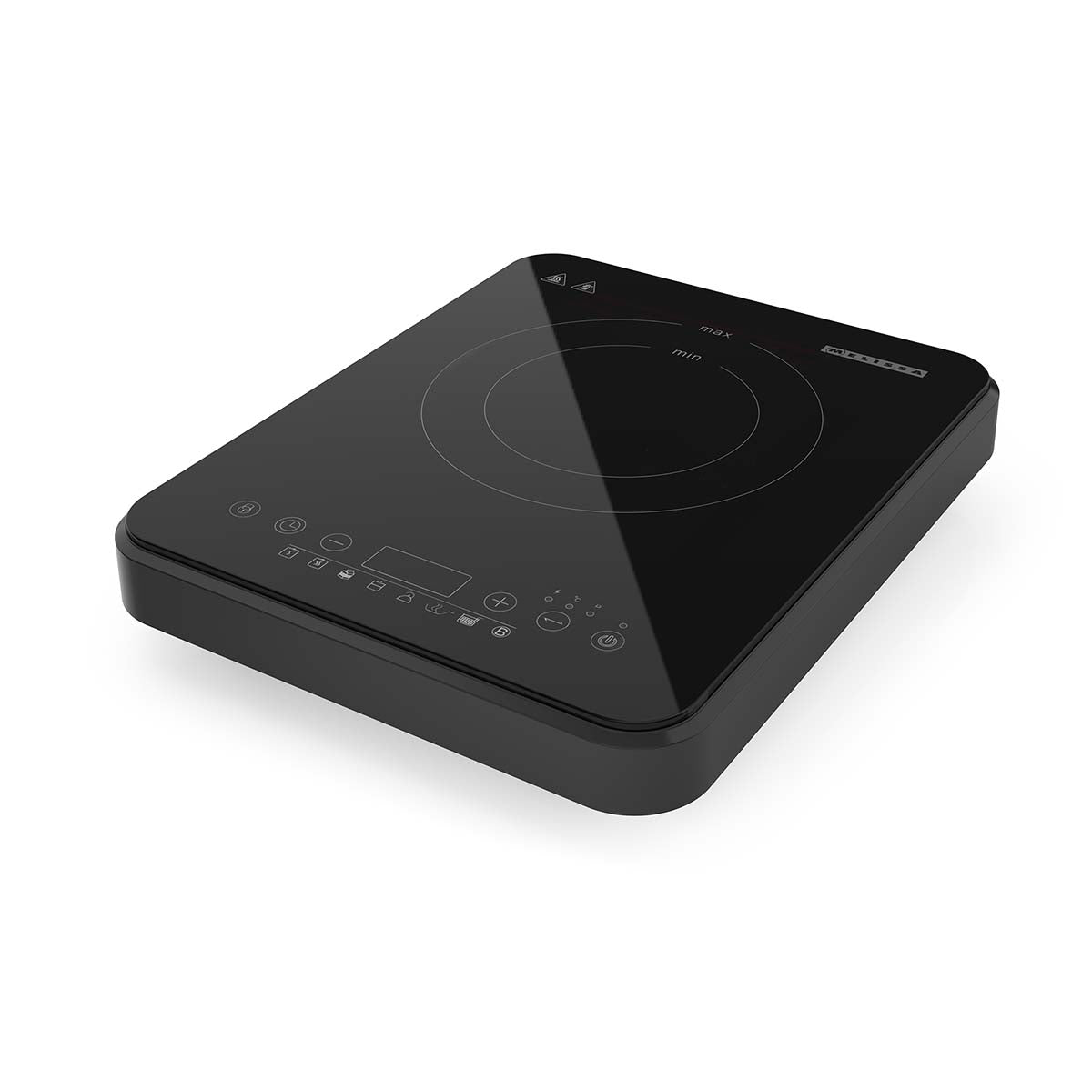 Induktionskochfeld | 2000 W | 10 Leistungsstufen | 8 Voreinstellungen | Timer-Funktion | Boost-Funktion | LCD-Display | Überhitzungsschutz | Kindersicherung | Schwarz