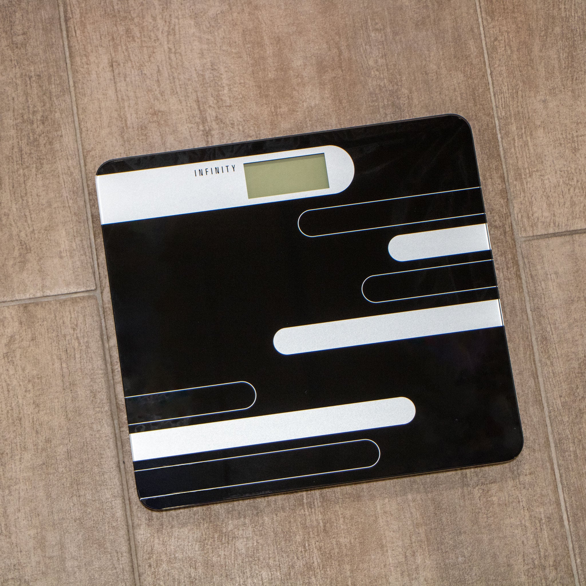 Personenwaage 180 kgs Schwarz / Silber