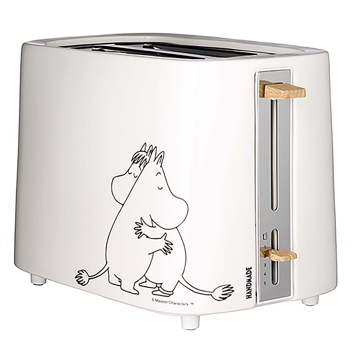 Keramik-Toaster, 2 Scheiben, 875W, weiß