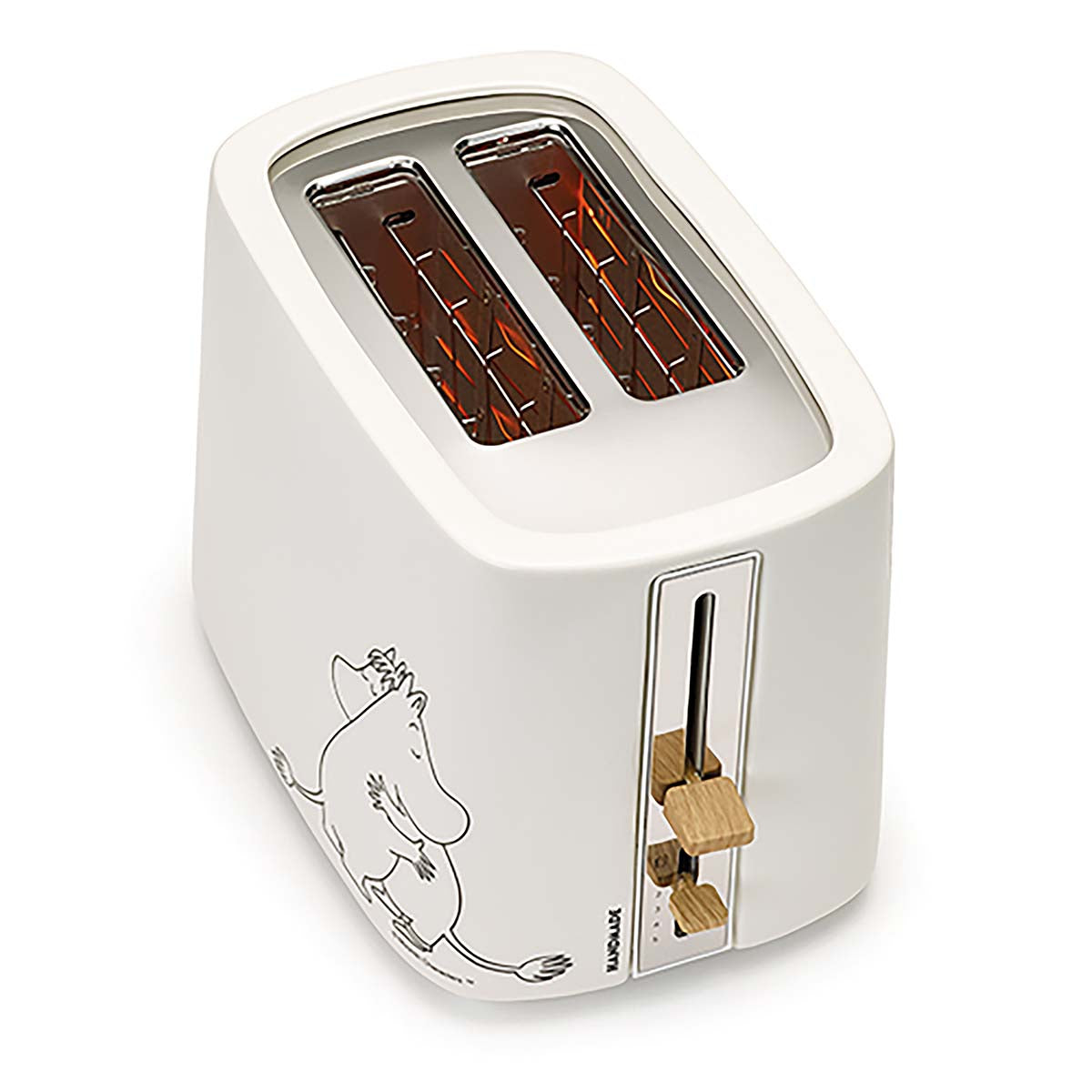 Keramik-Toaster, 2 Scheiben, 875W, weiß