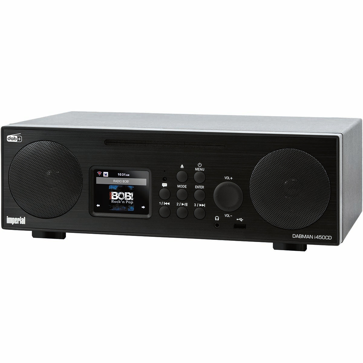 Imperial DABMAN i450 CD Multifunktions-Stereo-Radio für DAB+ / FM / Internet Schwarz