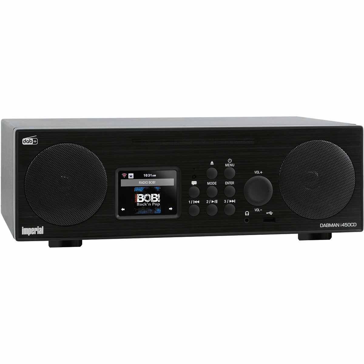 Imperial DABMAN i450 CD Multifunktions-Stereo-Radio für DAB+ / FM / Internet Schwarz
