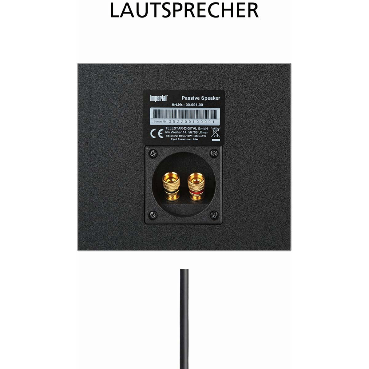 Lautsprecherset mit zwei passiven 20-W-Lautsprechern