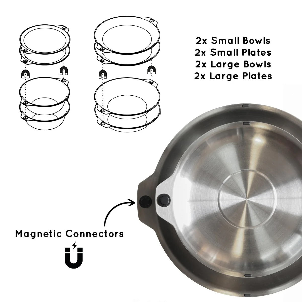 Full-Windsor Magware Bowls-Plates (Double Set)