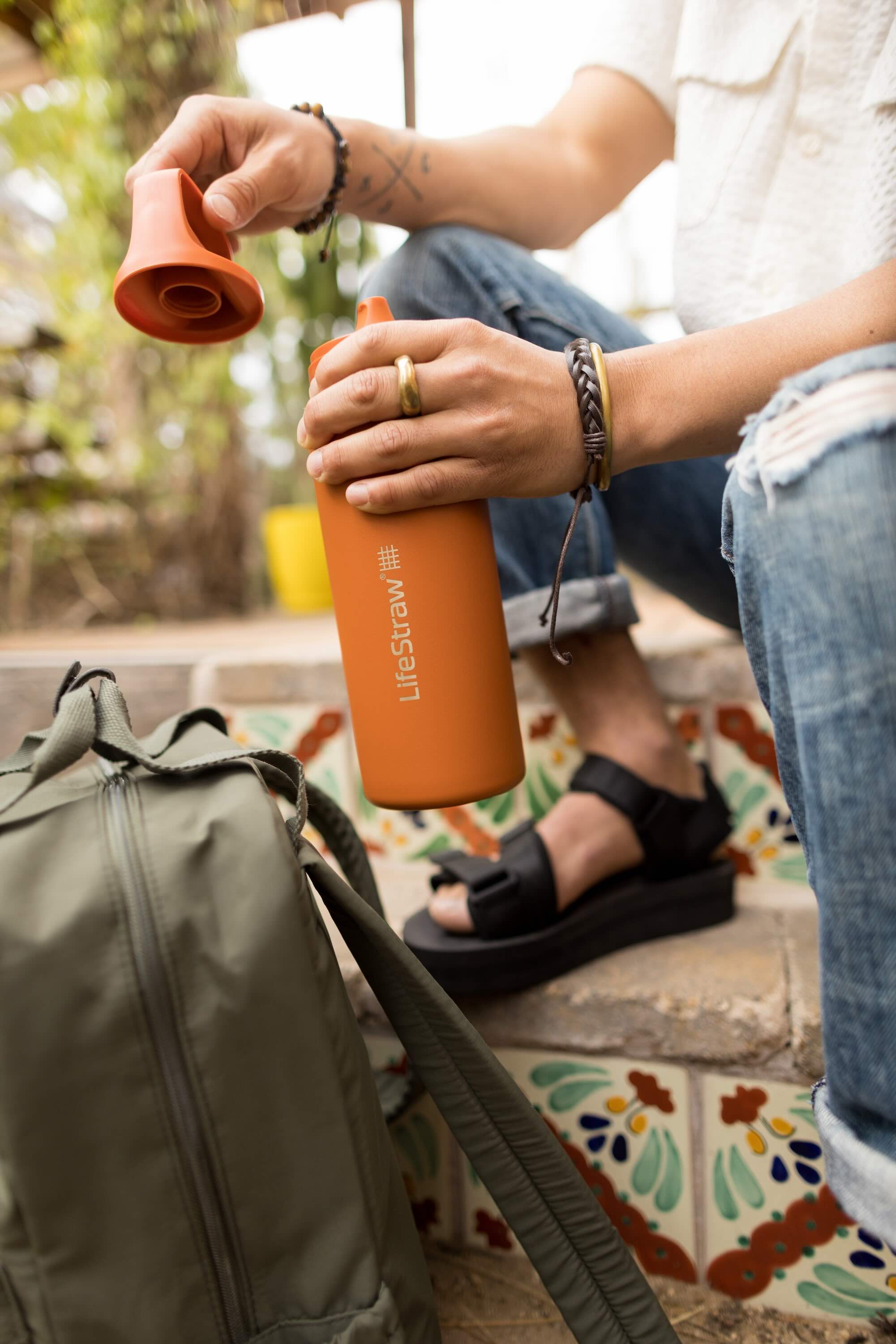 LifeStraw Go Steel 700ml (kyoto orange)