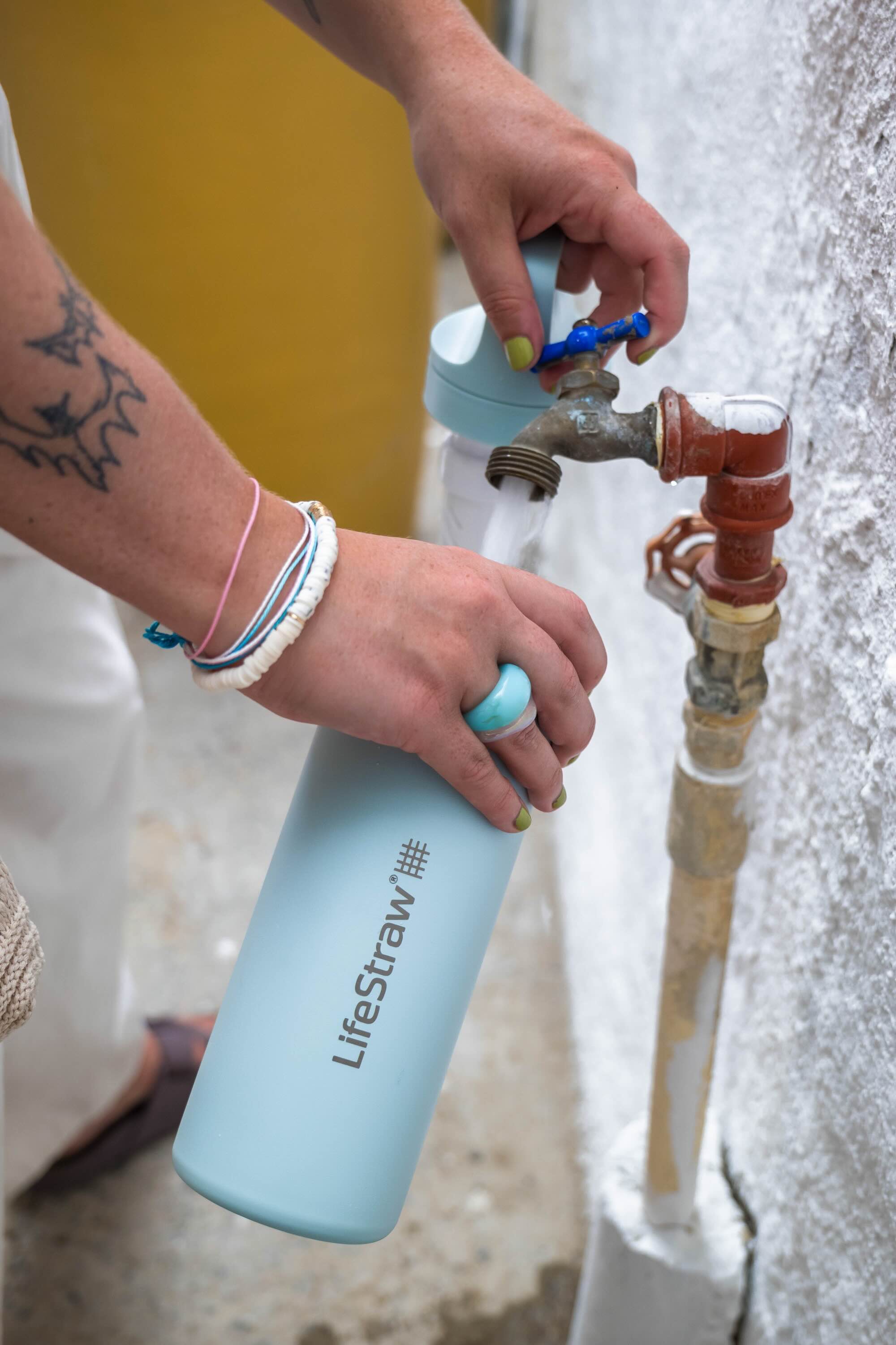 LifeStraw Go Steel 500ml (kyoto orange)