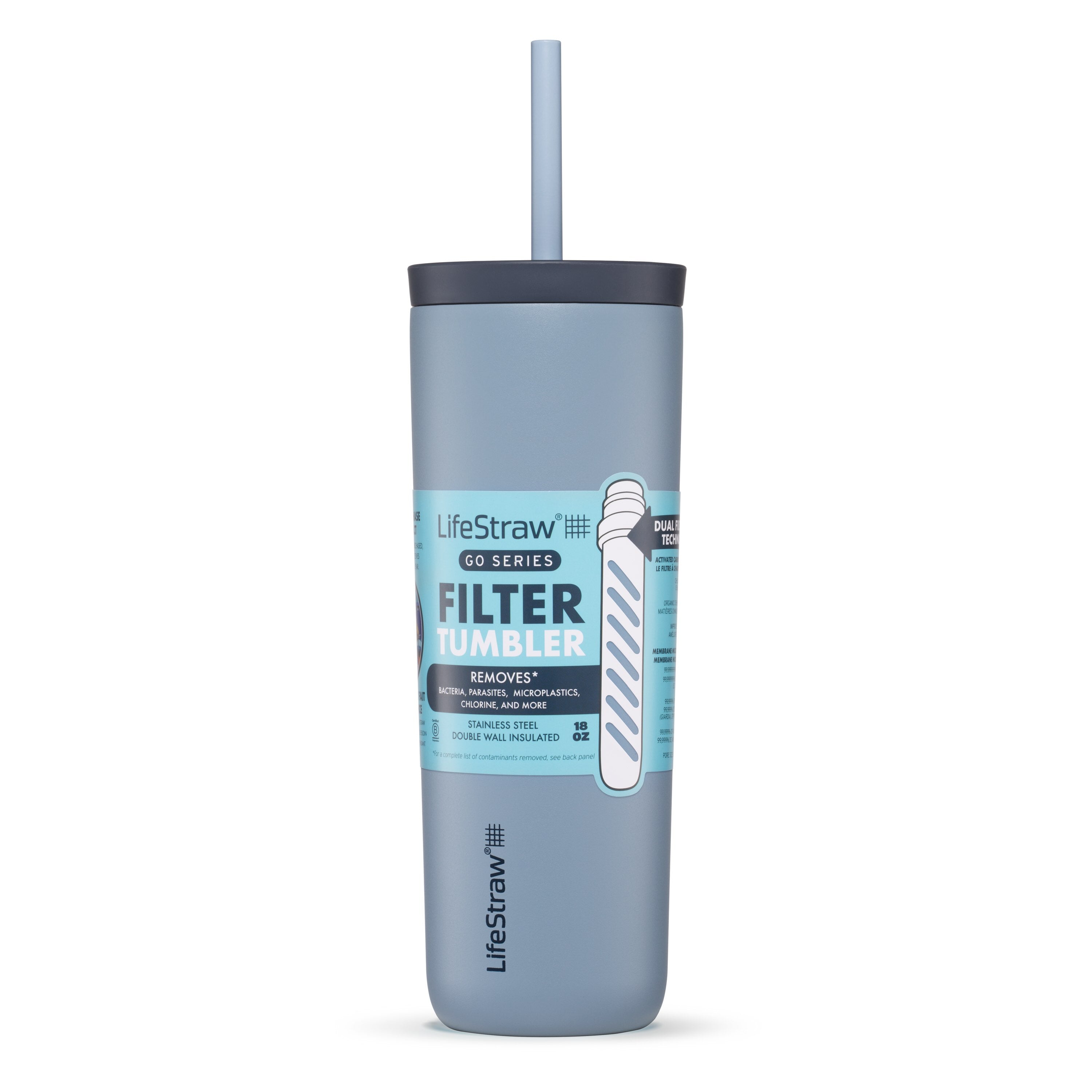 LifeStraw Go Steel Tumbler 500ml (icelandic blue)
