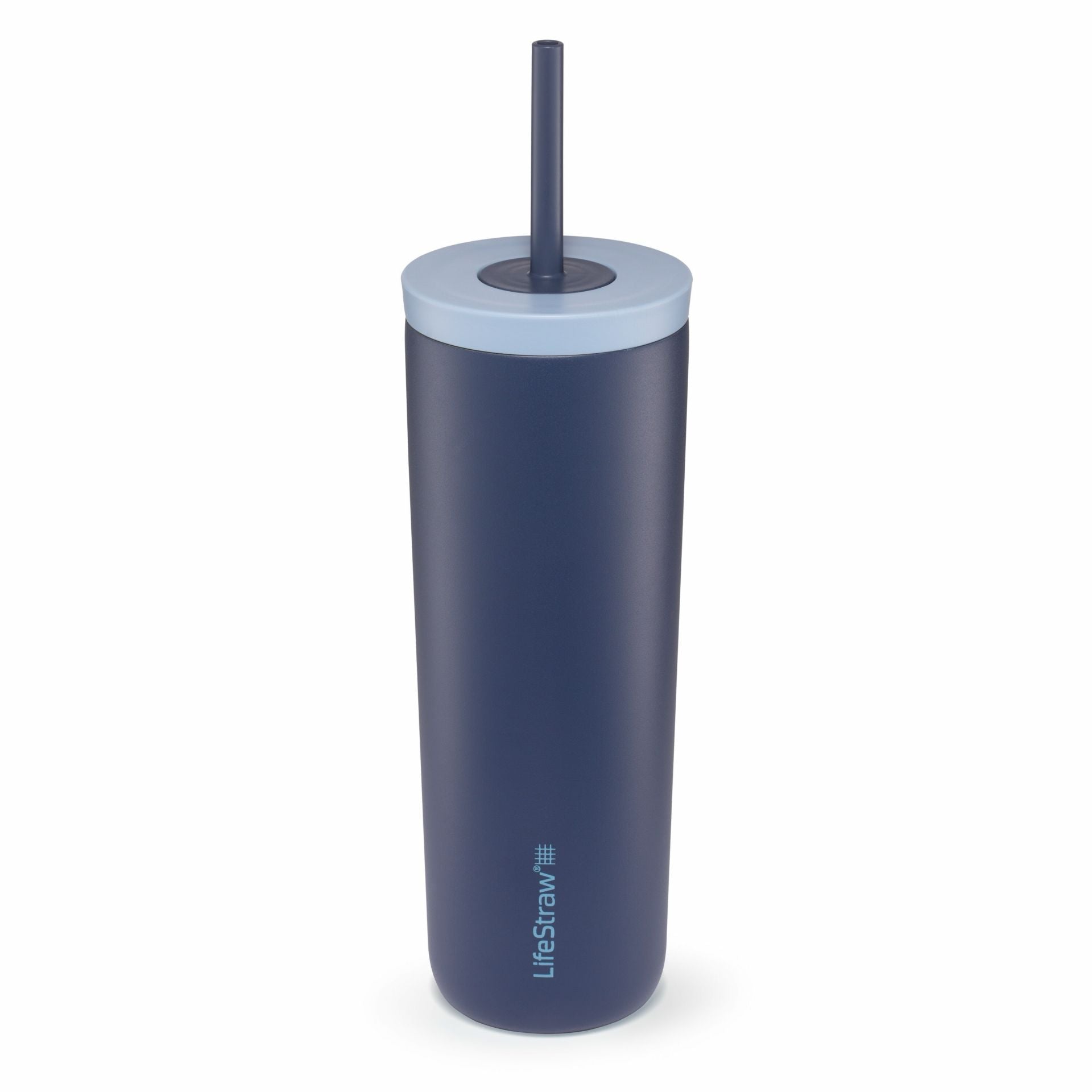 LifeStraw Go Steel Tumbler 530ml (aegean sea) Isolierter Thermobecher aus Edelstahl mit Filter (2-Stage) von LifeStraw