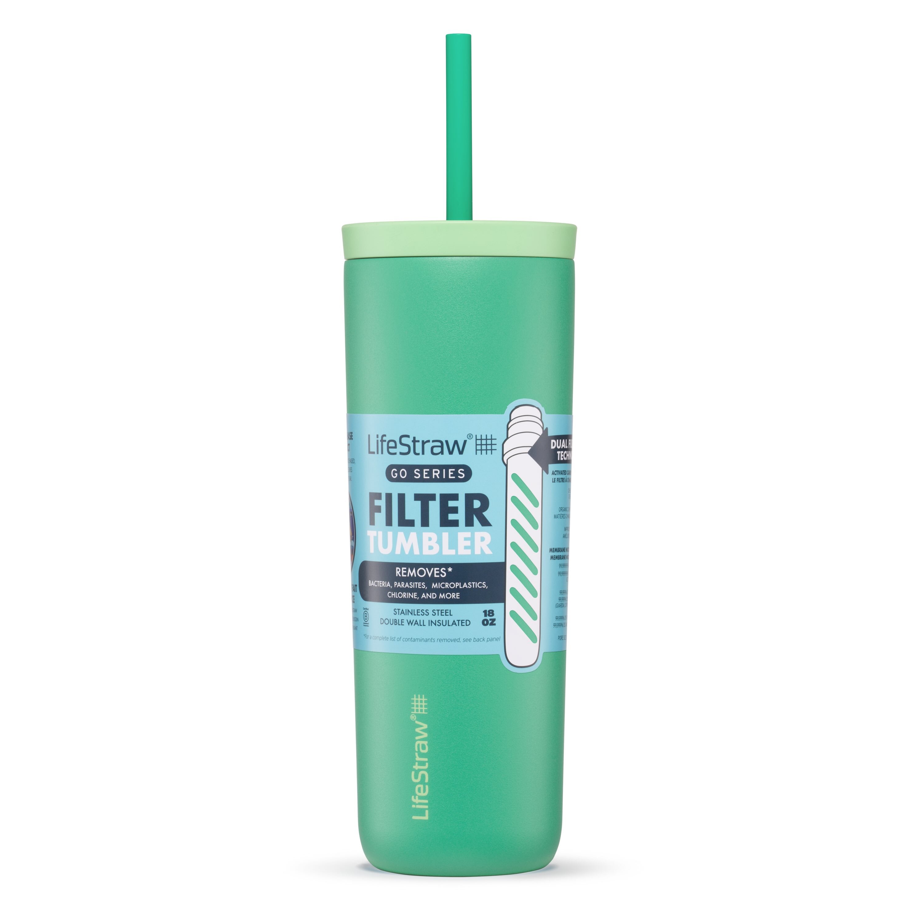 LifeStraw Go Steel Tumbler 500ml (cactus green)