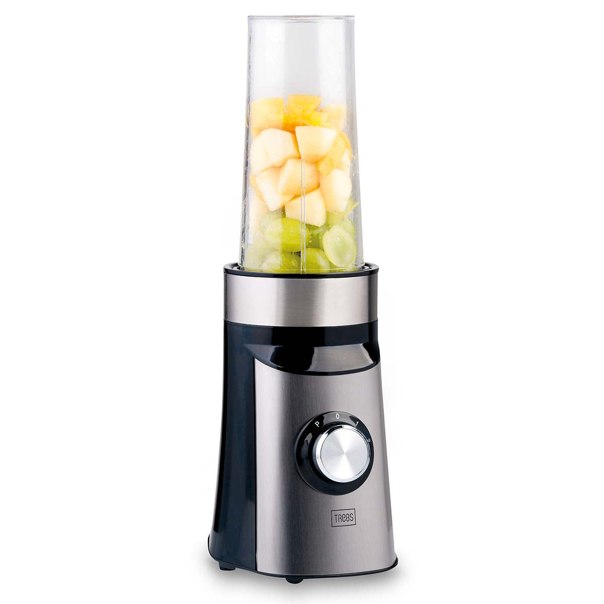 Smoothie-to-go pro Trinkbecher Comfortjuicer 450 ml für Schule, Arbeit oder Fitnessstudio - Schwarz