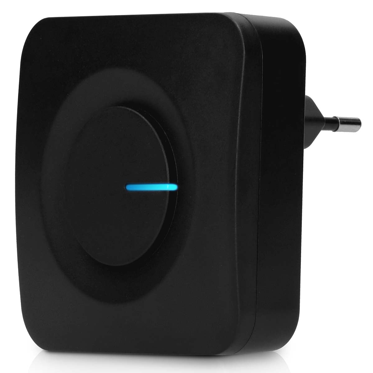 Batteriefreie Türklingel Schwarz