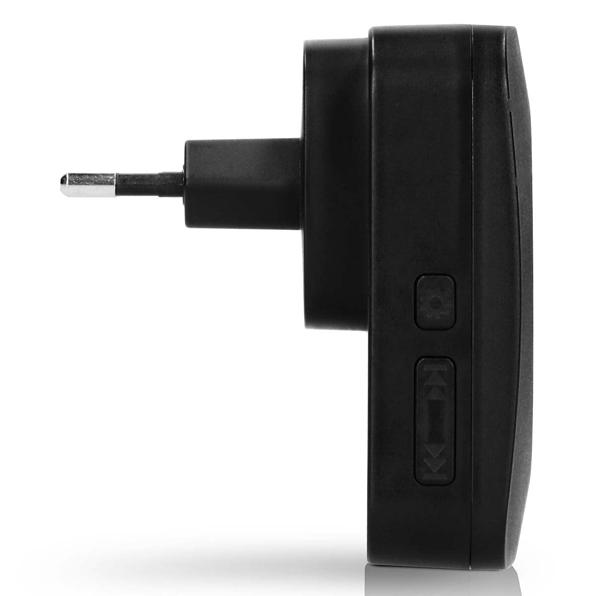 Batteriefreie Türklingel Schwarz