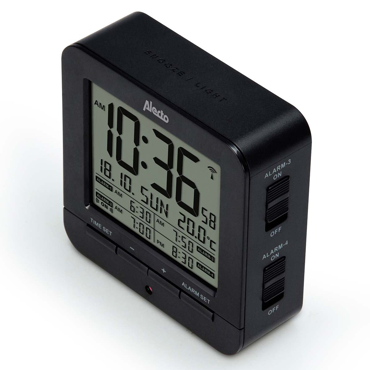 Wecker mit Thermometer