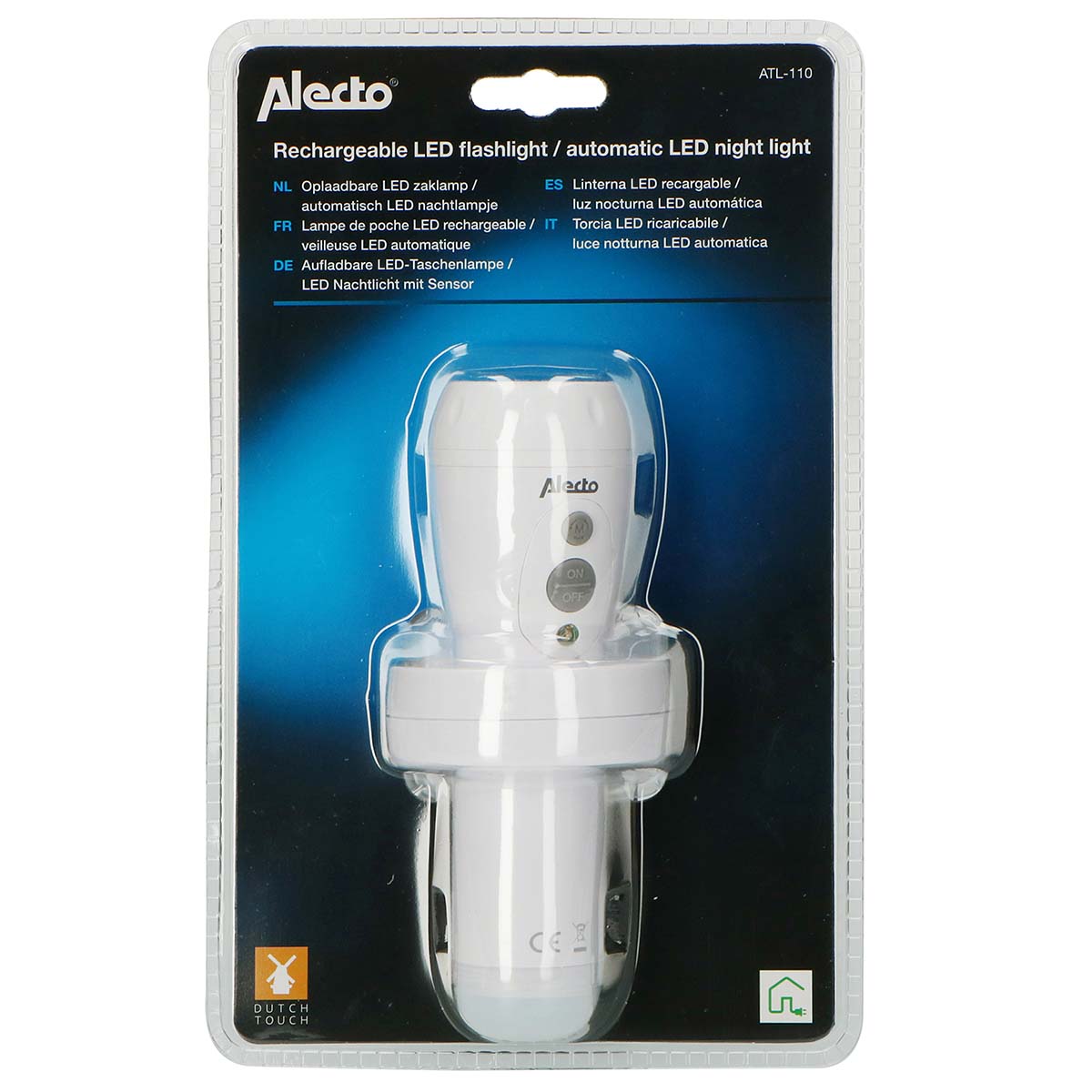 Wiederaufladbare LED-Taschenlampe Weiß