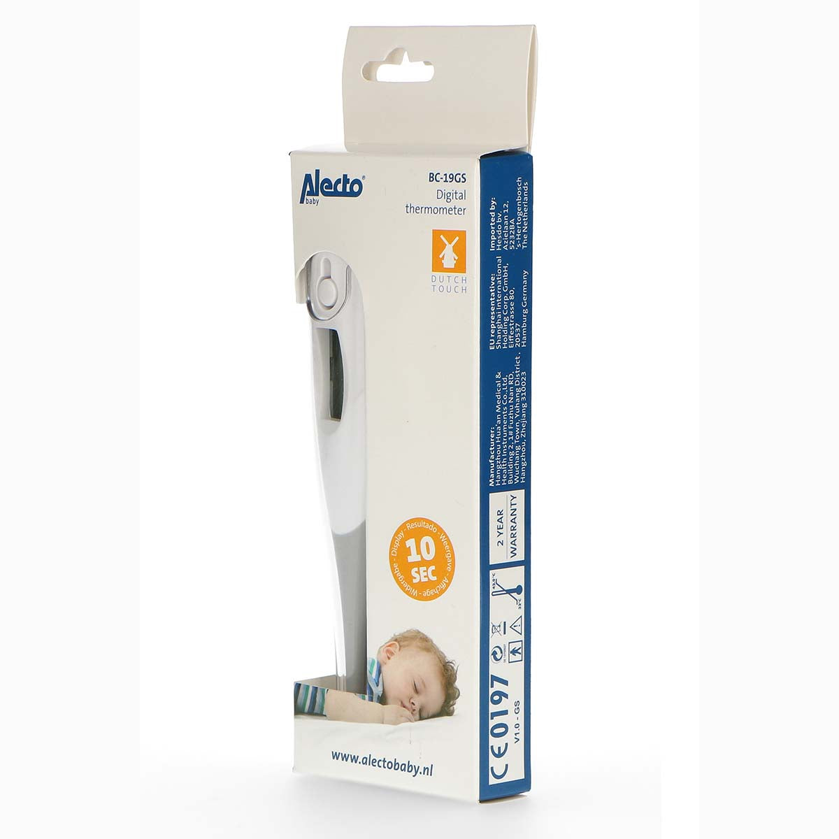 Digitales Thermometer Grau