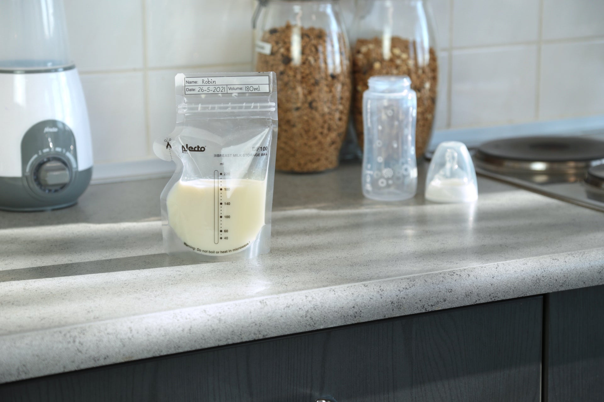 Muttermilchaufbewahrungsbeutel 220 ml, 100 Stück