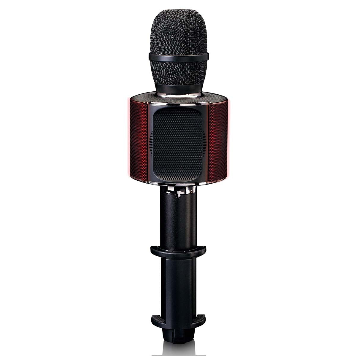 Bluetooth® Karaoke-Mikrofon mit Lautsprecher und Beleuchtung Schwarz