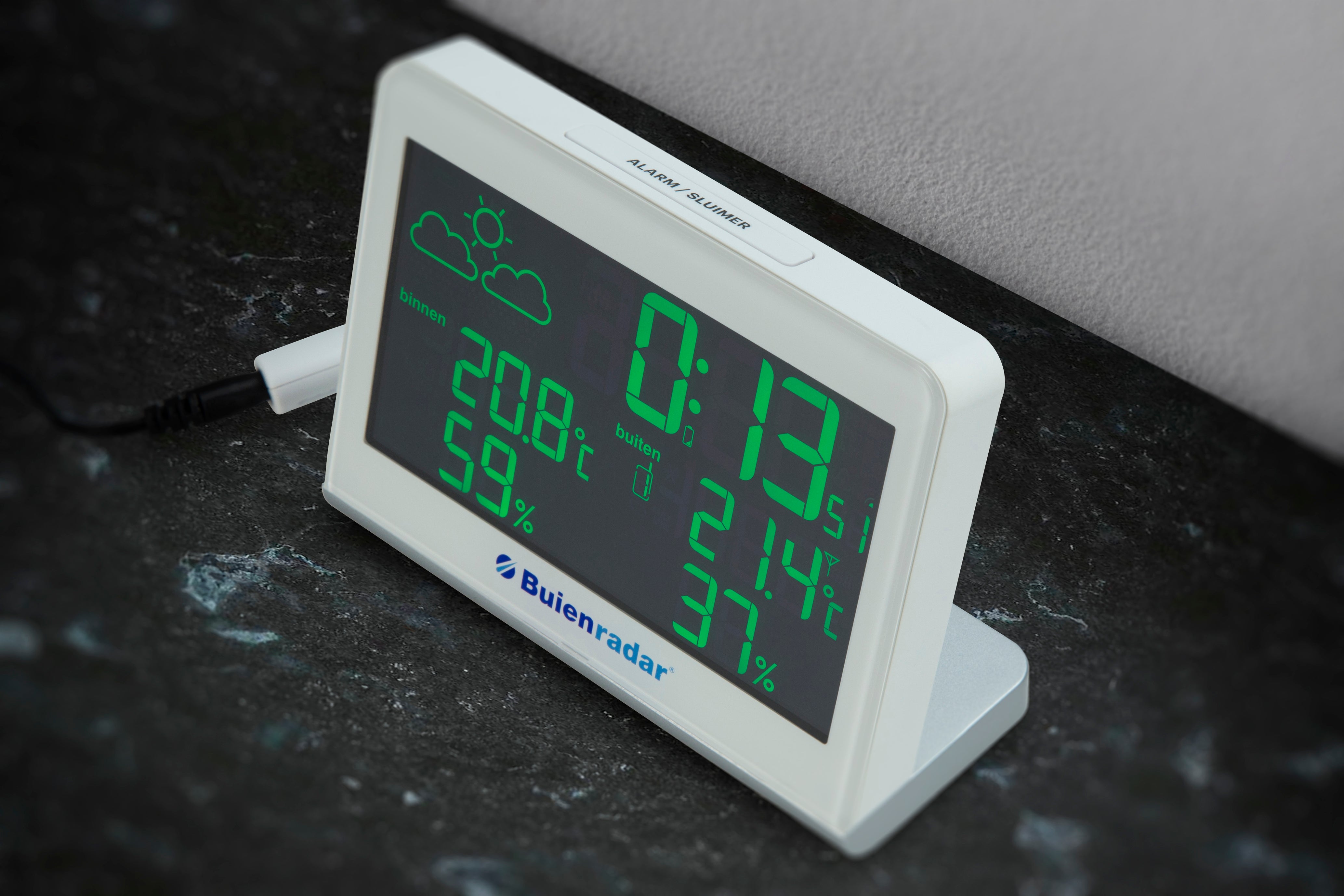 Wetterstation mit drahtlosem Außensensor und großem, übersichtlichem Display