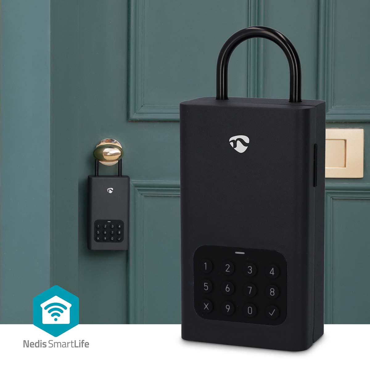 SmartLife Schlüsselbox | Schlüsseltresor | Bluetooth® | Aussenbereich | Tastensperre | IPX5 | Schwarz