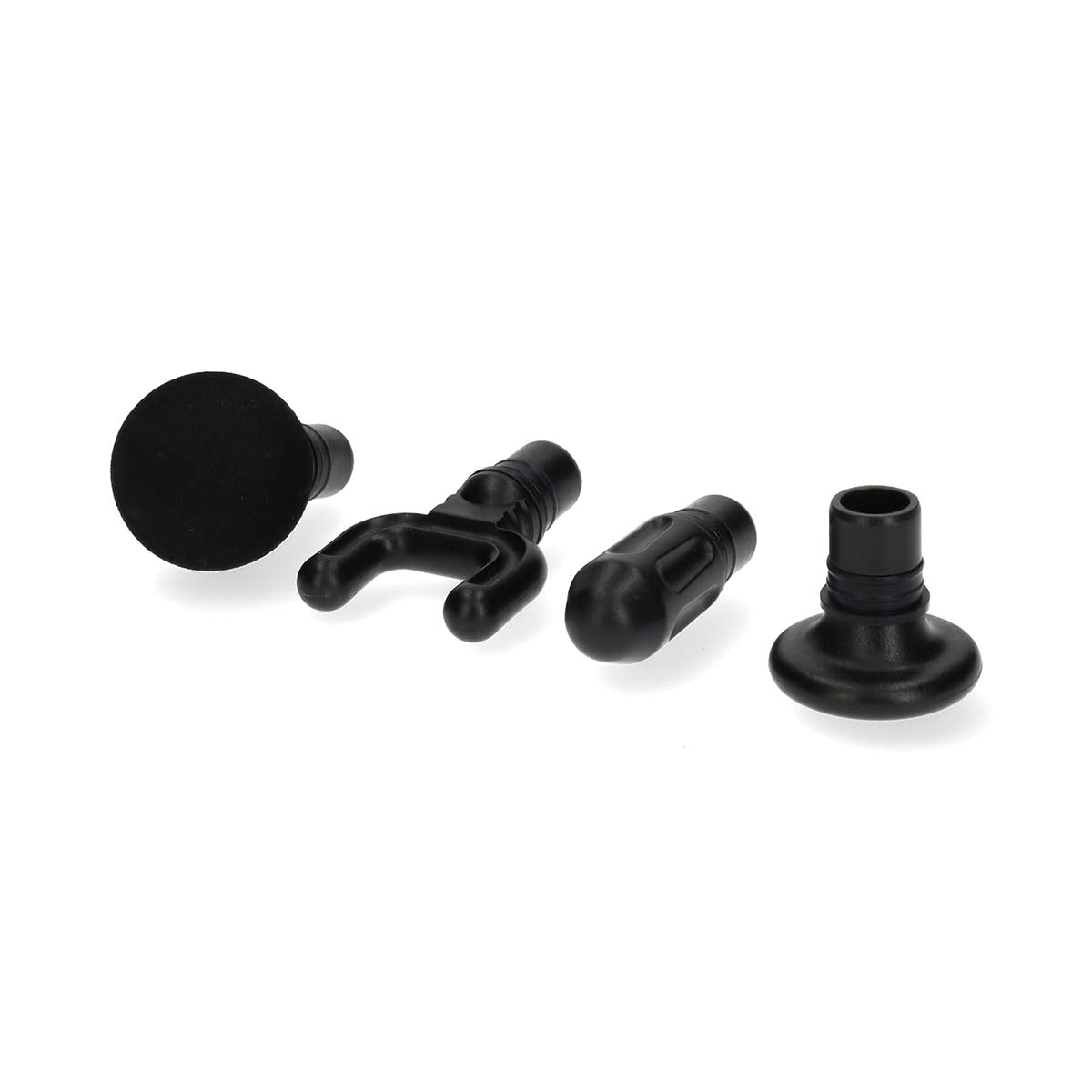 SmartLife Sport-Massagepistole | Akkubetrieben | N/A | Wiederaufladbar | 5 Massagemodi | Beutel mit Kordelzug / Flachkopf / Konischer Kopf / Kugelkopf / U-förmiger Kopf | Dunkelgrau