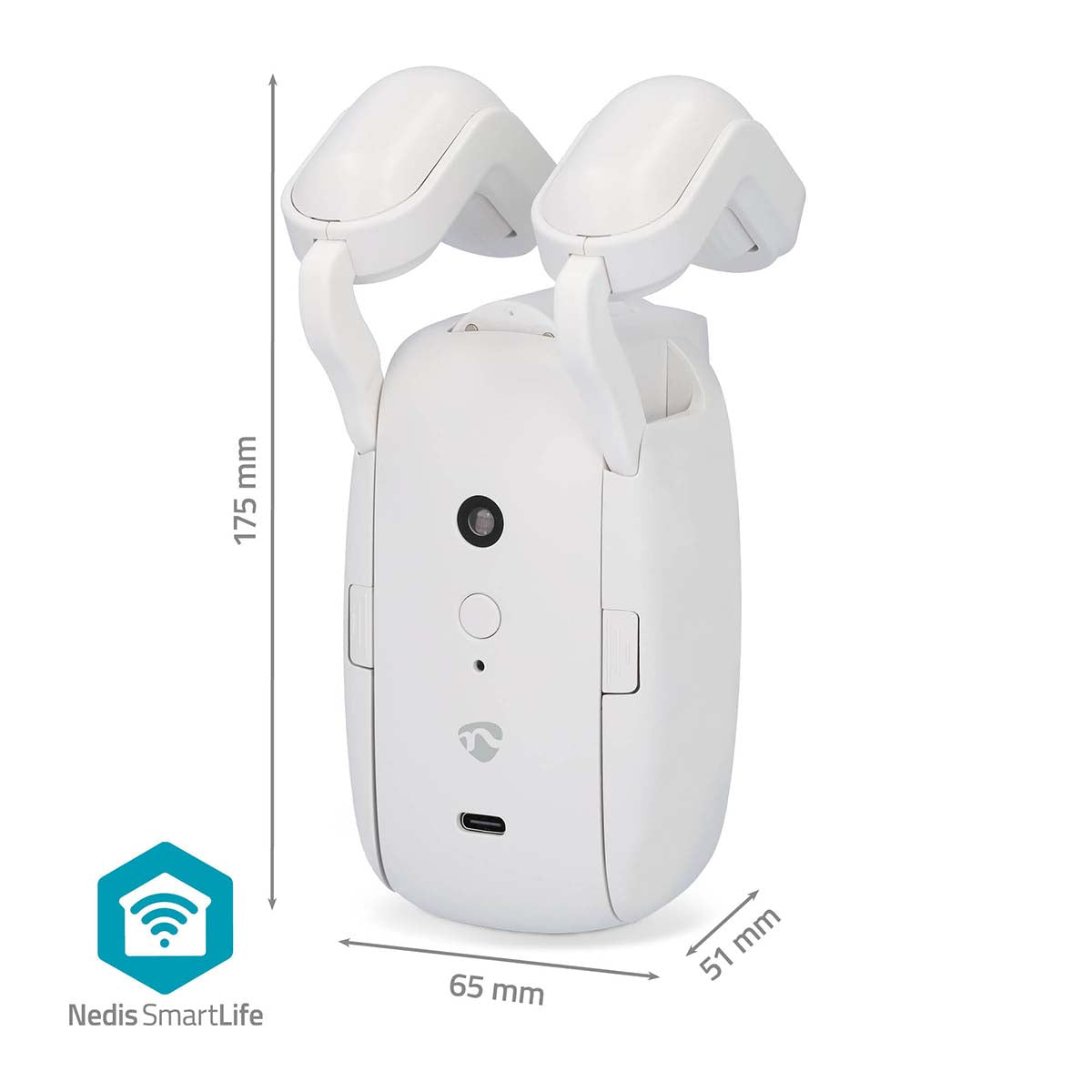 SmartLife Vorhang Roboter | Stangenschiene | Vorhänge | Batteriebetrieben / Stromversorgung über USB | 4000 mAh | Bluetooth® | Weiss