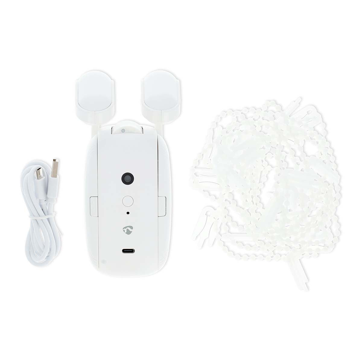 SmartLife Vorhang Roboter | Stangenschiene | Vorhänge | Batteriebetrieben / Stromversorgung über USB | 4000 mAh | Bluetooth® | Weiss